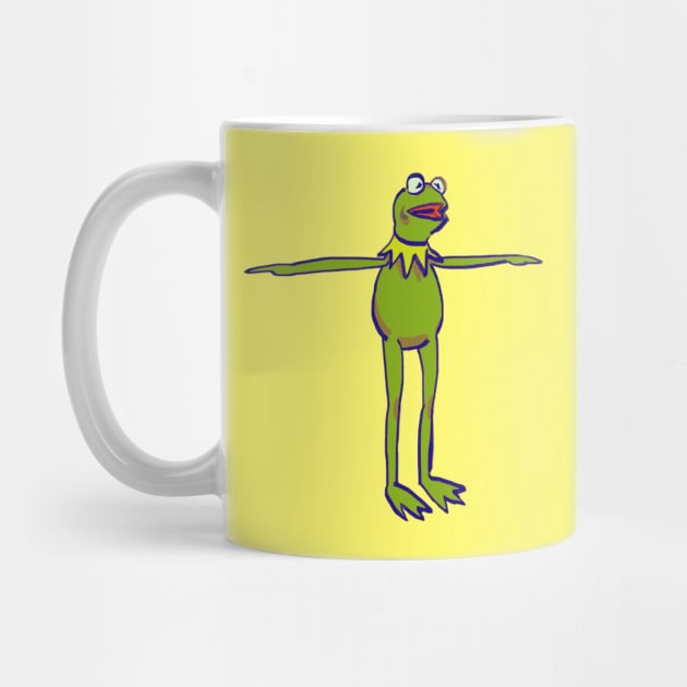 kermit the frog t pose to assert dominance / the muppets meme by mudwizard